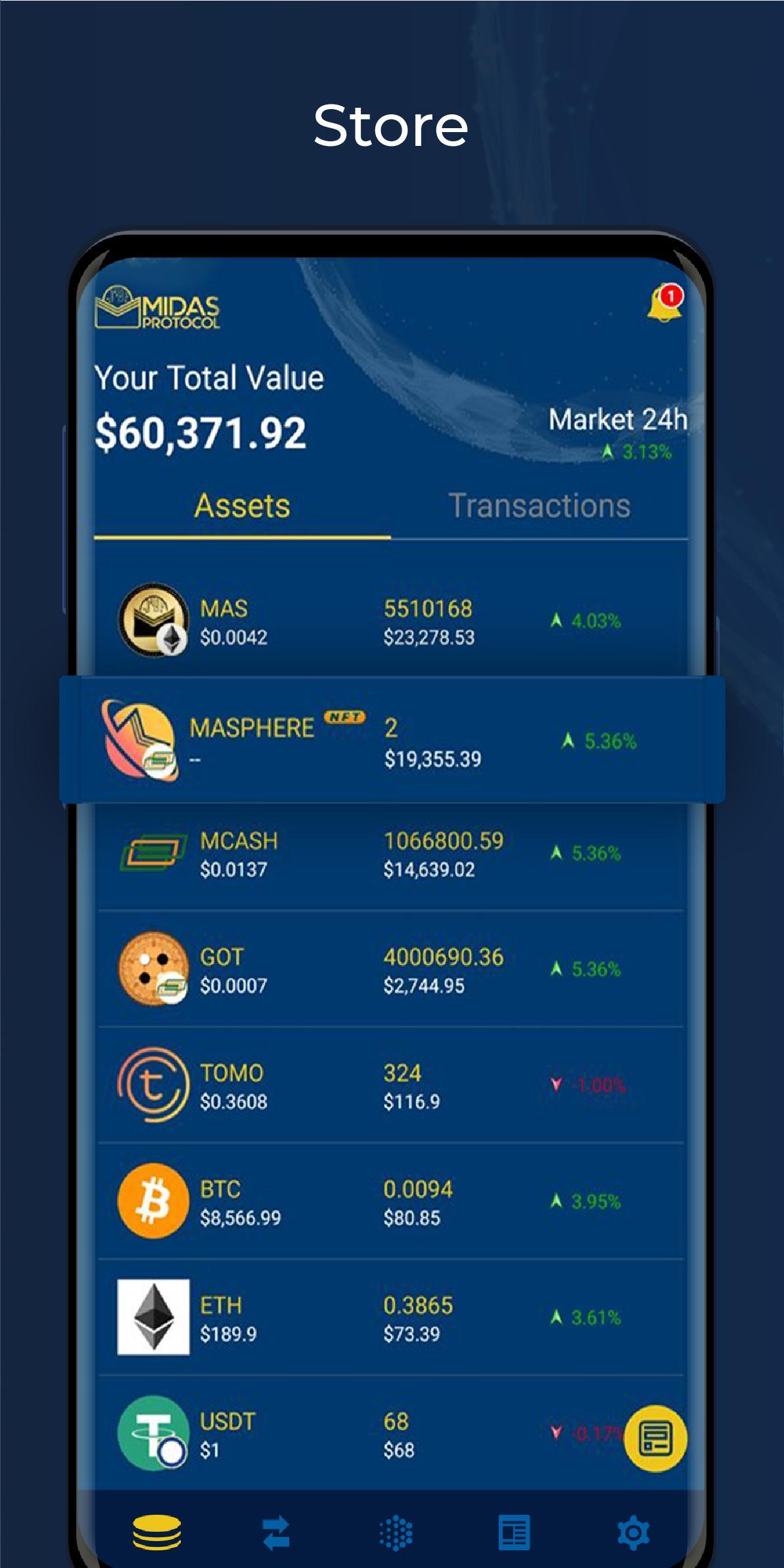 Download Midas Crypto Wallet android on PC