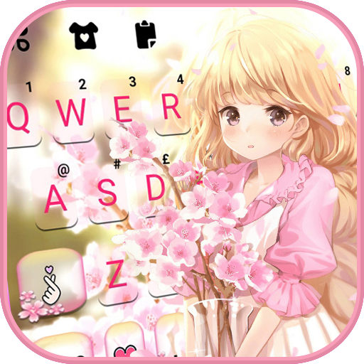 Girl Sakura कीबोर्ड