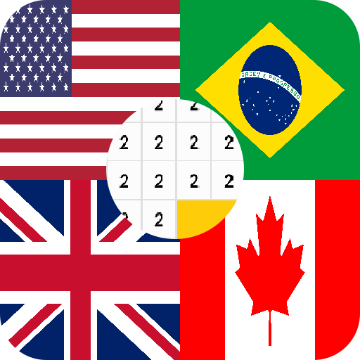 Flags Coloring By Number-All W