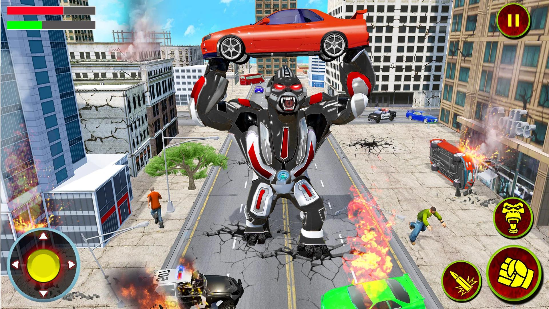 Скачать Angry Gorilla Robot Truck Game на ПК | Официальный представитель  GameLoop