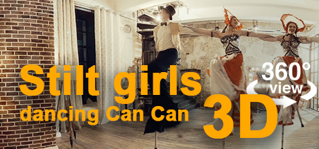 My World in 360: Stilt girls and boys dancing Can Can (Offenbach)