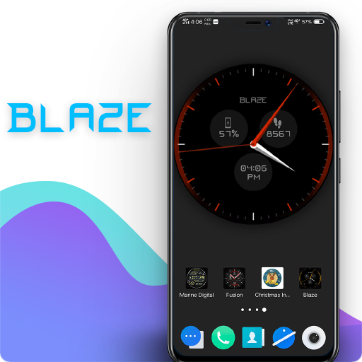 Blaze Clock Live Wallpaper