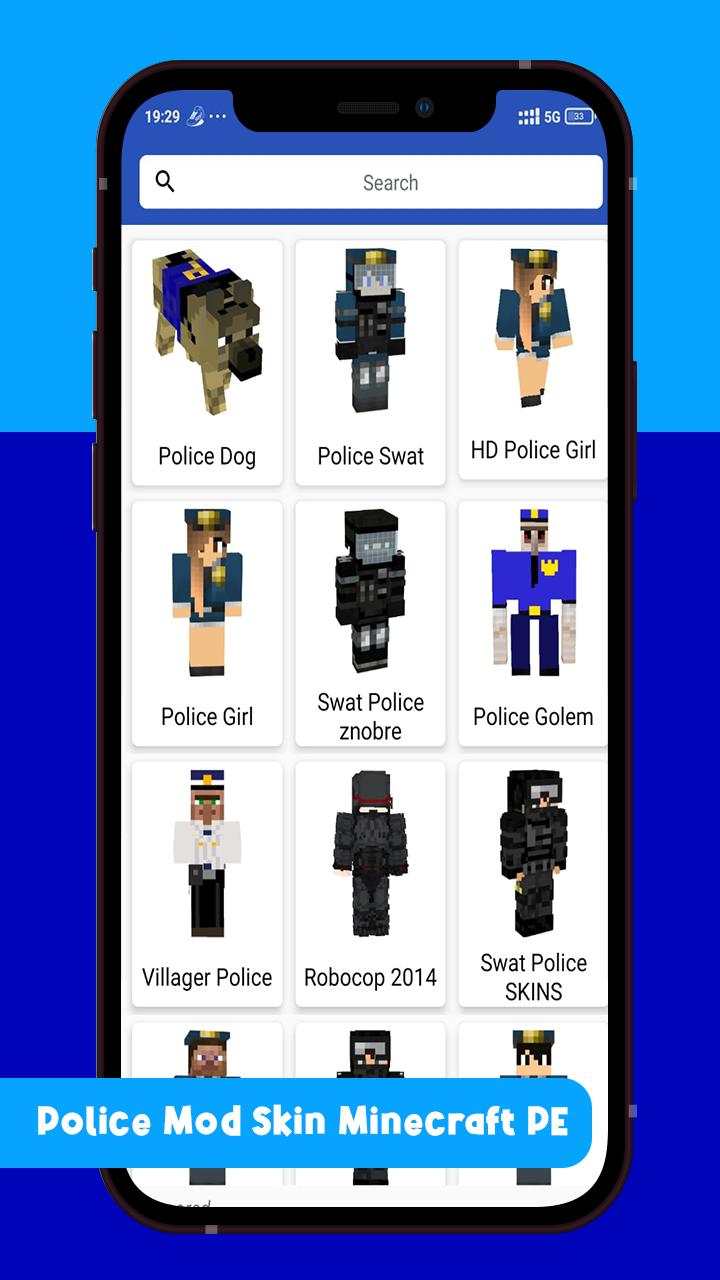 Скачать Police Mod Skin Minecraft PE на ПК | Официальный представитель  GameLoop