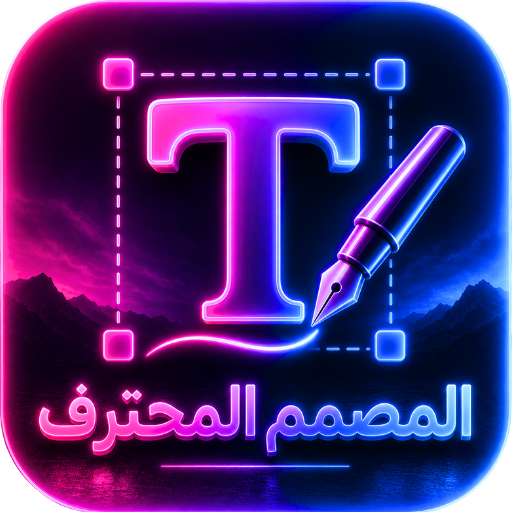 المصمم المحترف كتابة على الصور