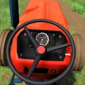 Sim pertanian traktor berat