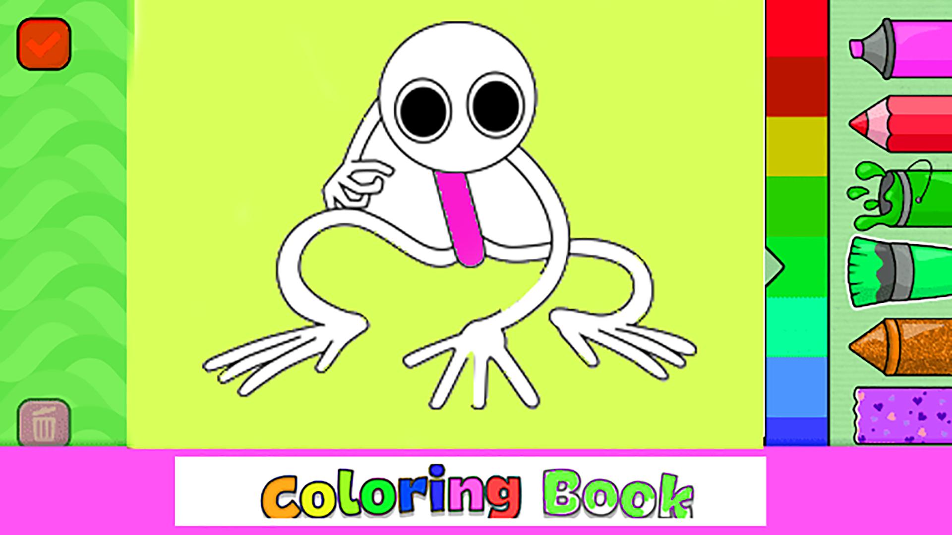 rainbow friends Coloring Pages for Kids - Download rainbow friends