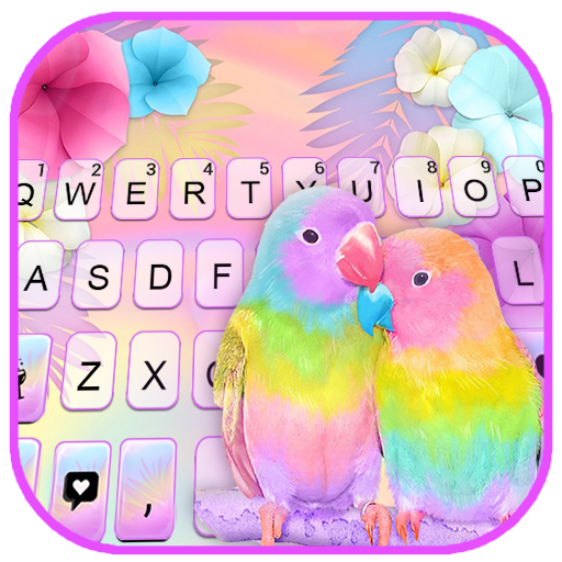 Parrot Love Keyboard Backgroun