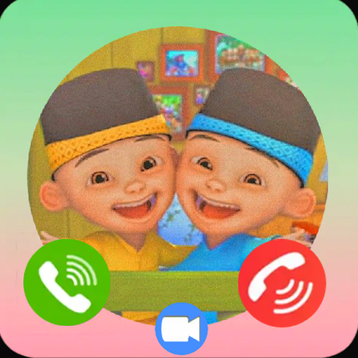 Upin ipin call: Fake video call and wallpaper