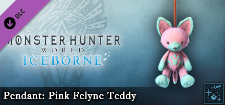 Monster Hunter World: Iceborne - Pendant: Pink Felyne Teddy