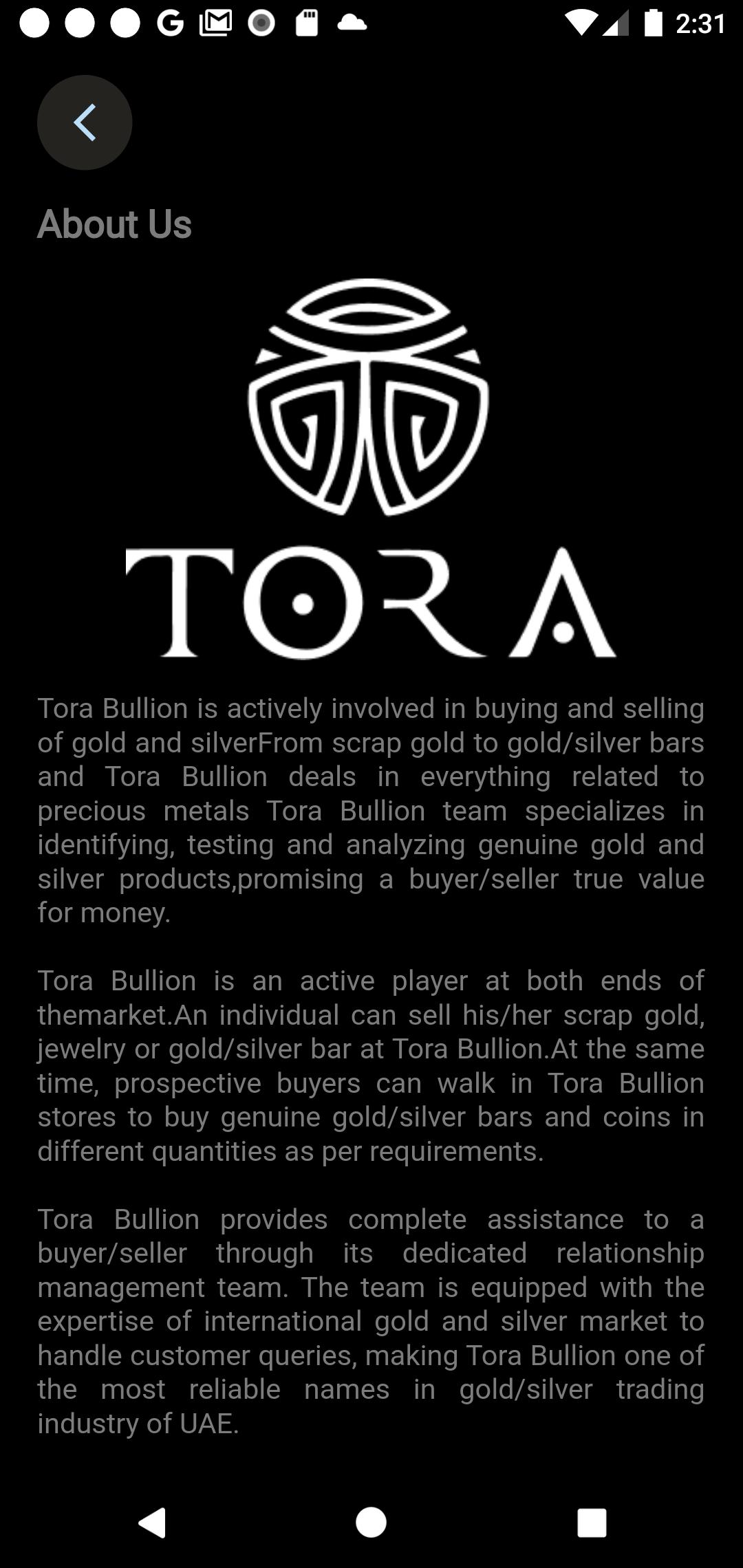 Download Tora Bullion android on PC