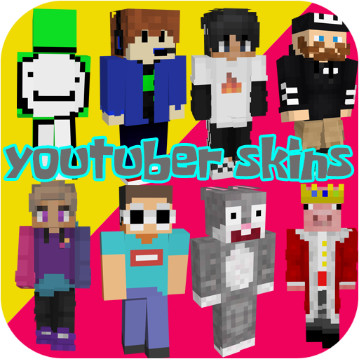 All Youtuber Skins and Maps MOD for MCPE