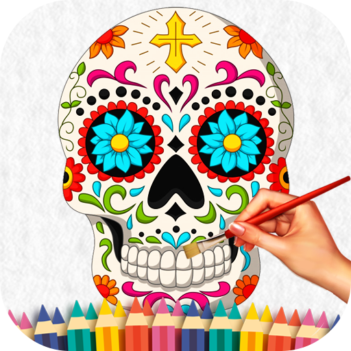 Sugar Skull Coloring Book