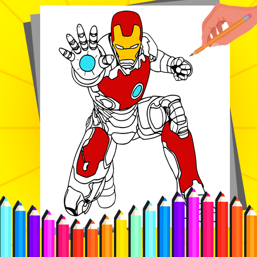 Super Heroes Coloring Book