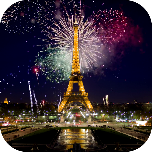 Fogos de artifício em Paris