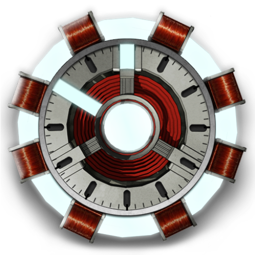 Arc Reactor Clock Widget