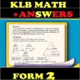 Form 2 Math Notes + Answers