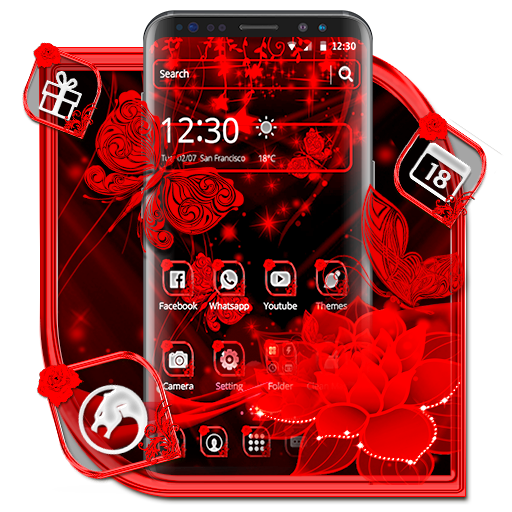 Black Red Rose Theme