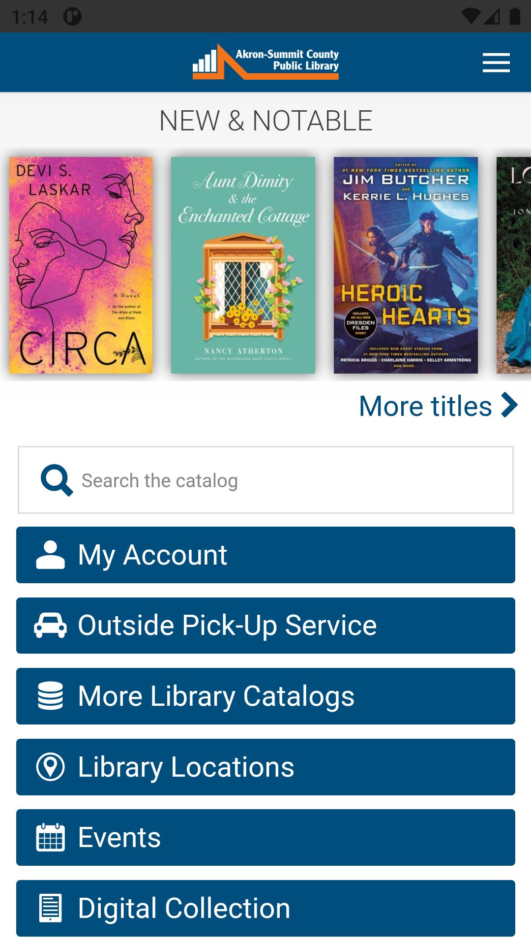 Download Akron Library Mobile android on PC