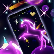 Neon Unicorn Live Wallpaper
