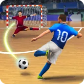 Menembak Goal Futsal Sepakbola