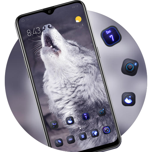 Howling wolf theme Cool pet animal