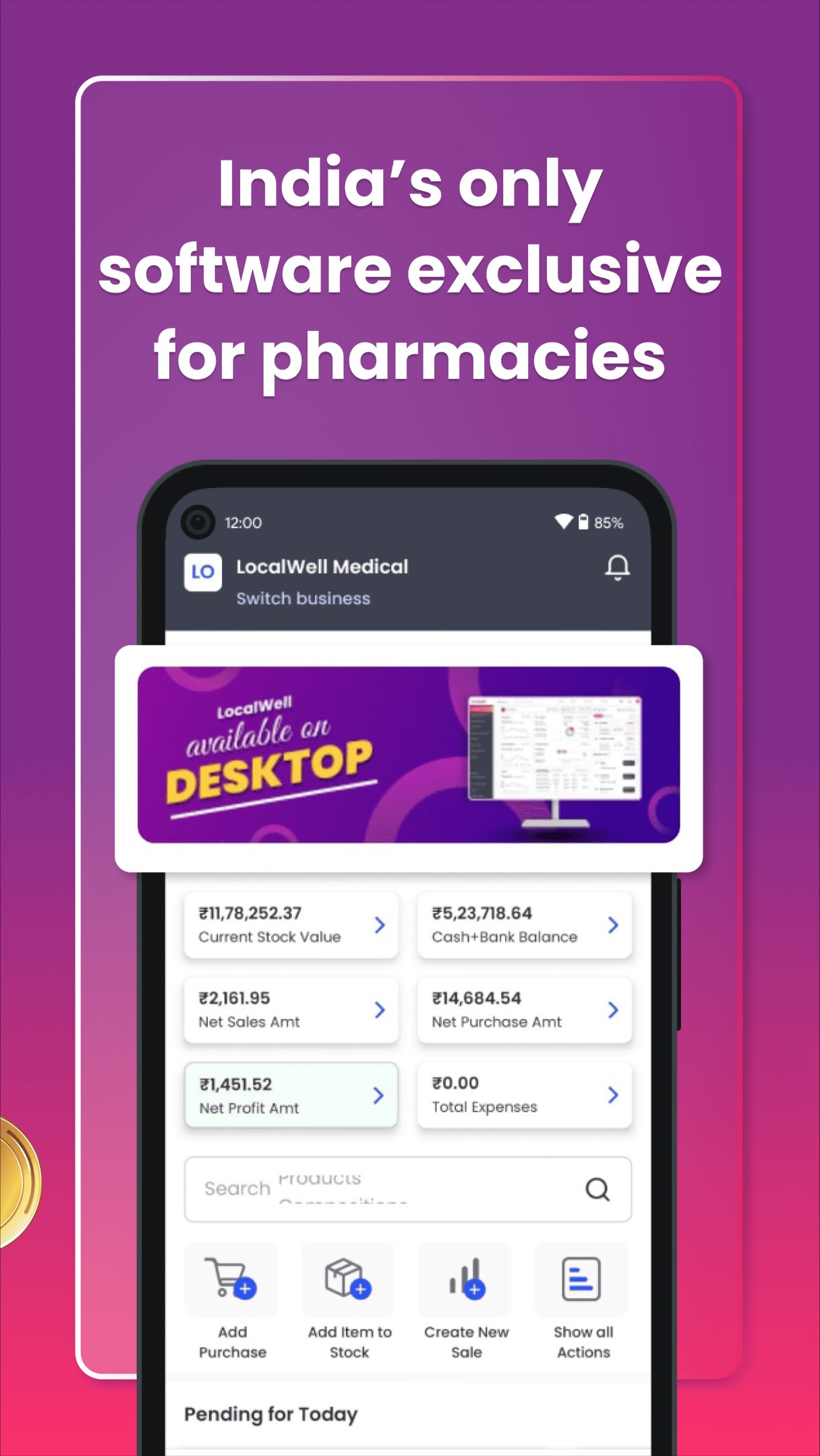 Download Pharmacy Medical Store Billing android on PC