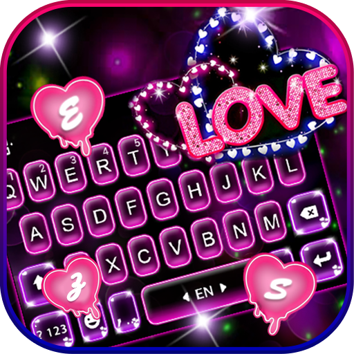Neon Love कीबोर्ड