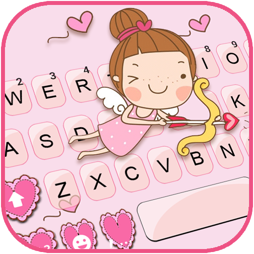 Fundo do Teclado Cute Girl Angel