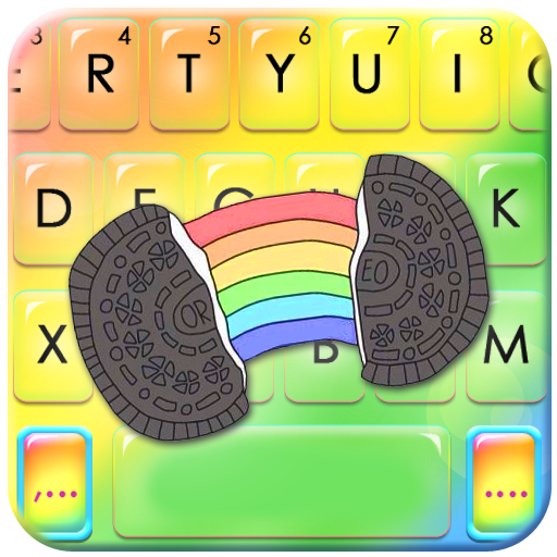 Rainbow Cookie Keyboard Theme