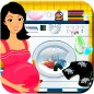 Pregnant Mommy Laundry - Cloth