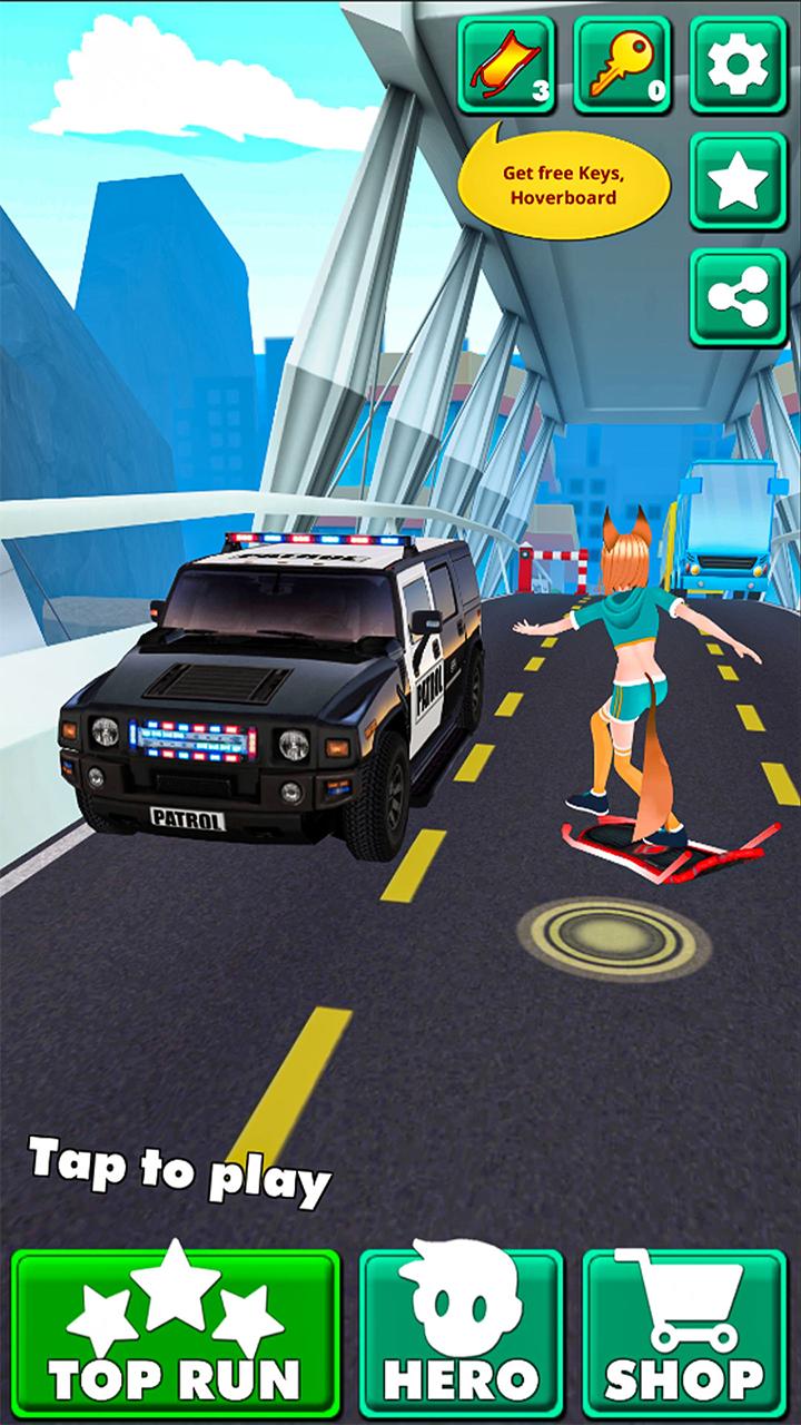 Скачать Anime Subway Police Runner 3D на ПК | Официальный представитель  GameLoop