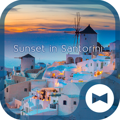 Sunset in Santorini +HOME