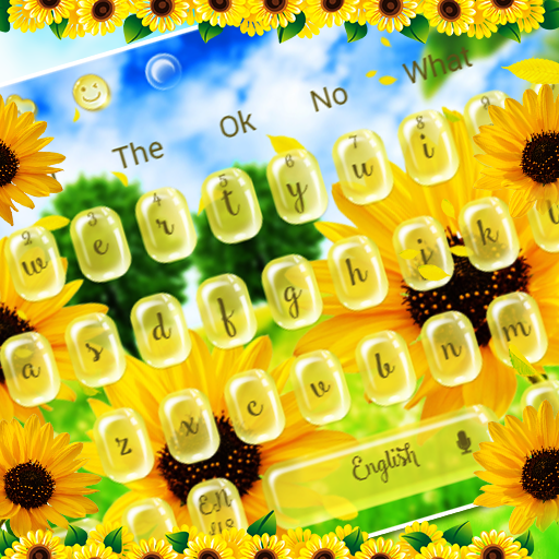 Shiny Sunflower Keyboard Theme