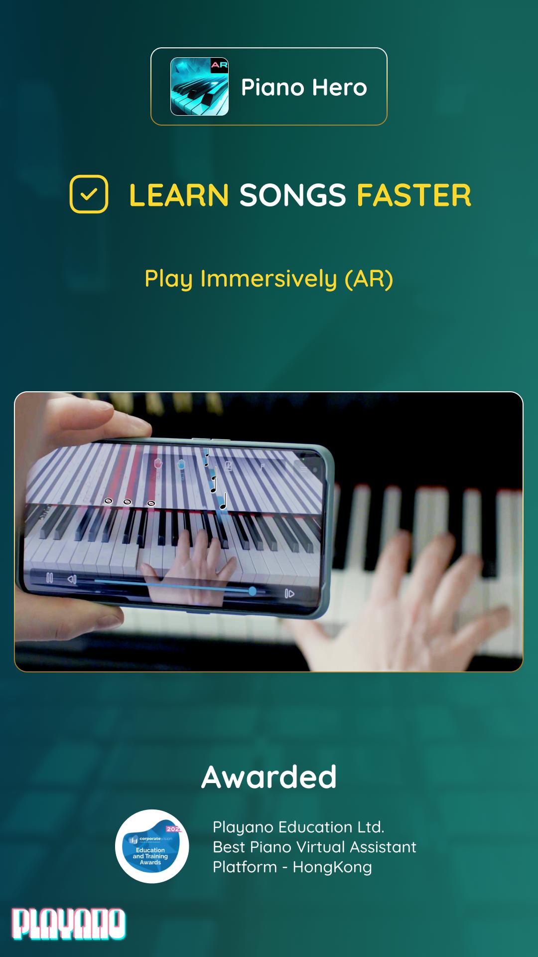 Скачать Piano Hero - AI/AR Play Along на ПК | Официальный представитель  GameLoop