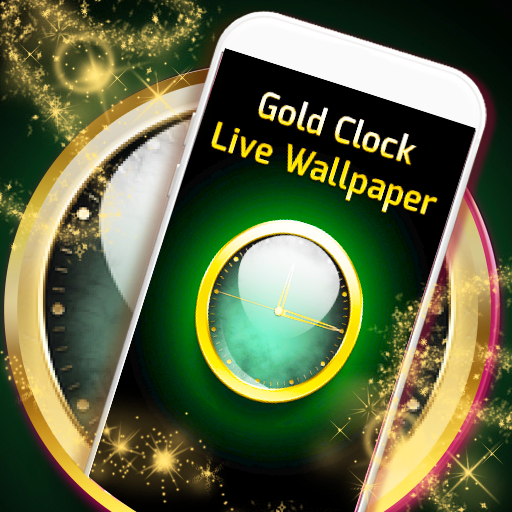 Gold Clock Live Wallpaper