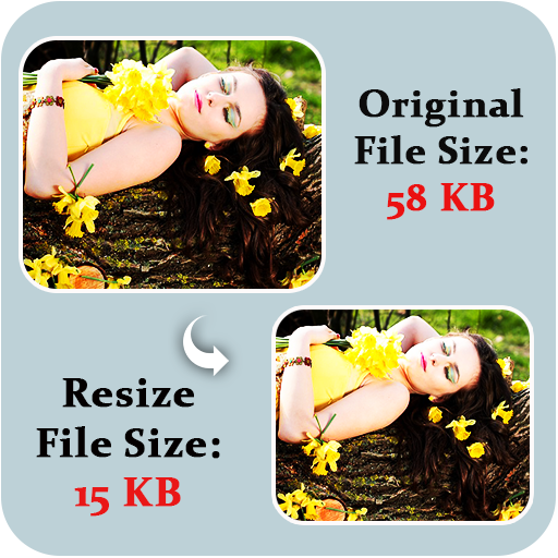 Photo resize app in kb - Resiz