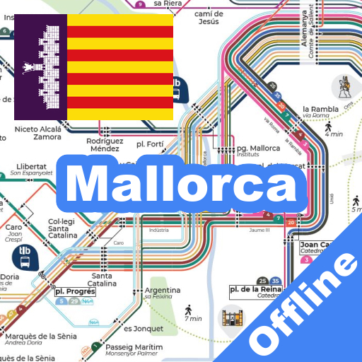 MALLORCA TRAIN BUS MAP OFFLINE