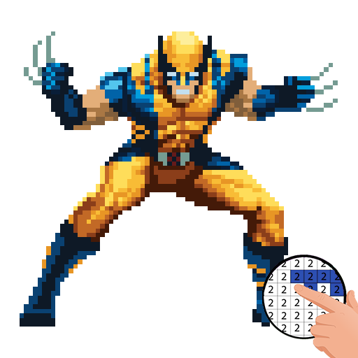 Pixel Color Puzzle Superheroes