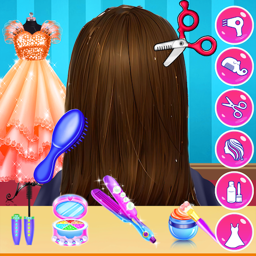 時尚辮子髮型沙龍3-女孩遊戲