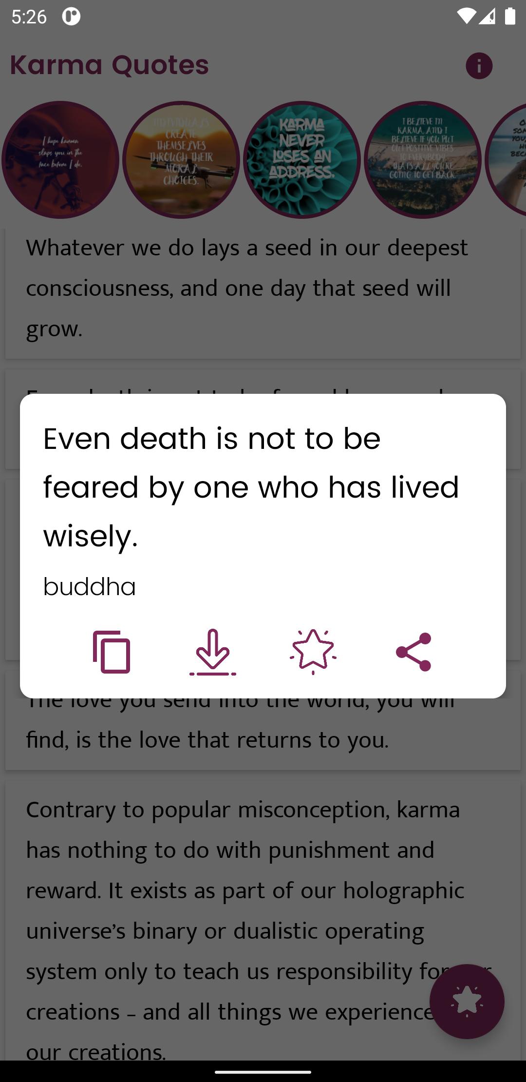 Download Karma Quotes and Sayings android on PC