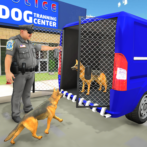 รถบรรทุกขนย้ายสุนัขตำรวจ 3D