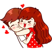 Romantic Love Stickers couple