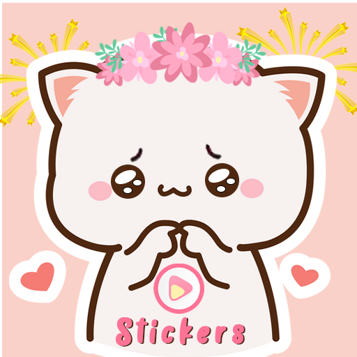 Mochi Peach Cat Stickers Gif