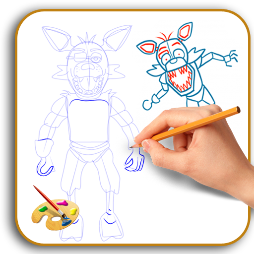 How to Draw Foxy FullBody FNAF