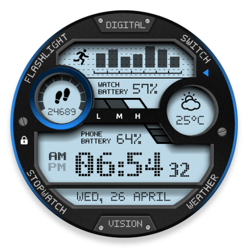 Digital Vision Watch Face