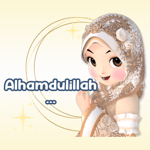 Stiker Hijab Cantik WA Stiker