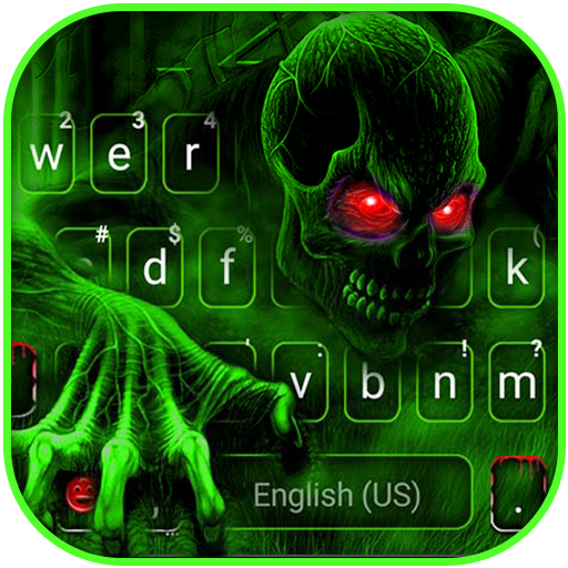 Tema Keyboard Green Zombie Sku