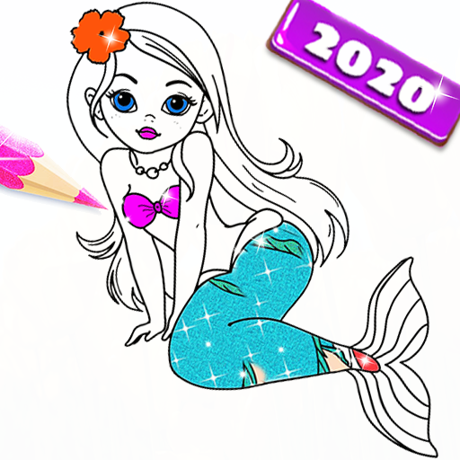 Surprise Princess Mermaids Coloring pages