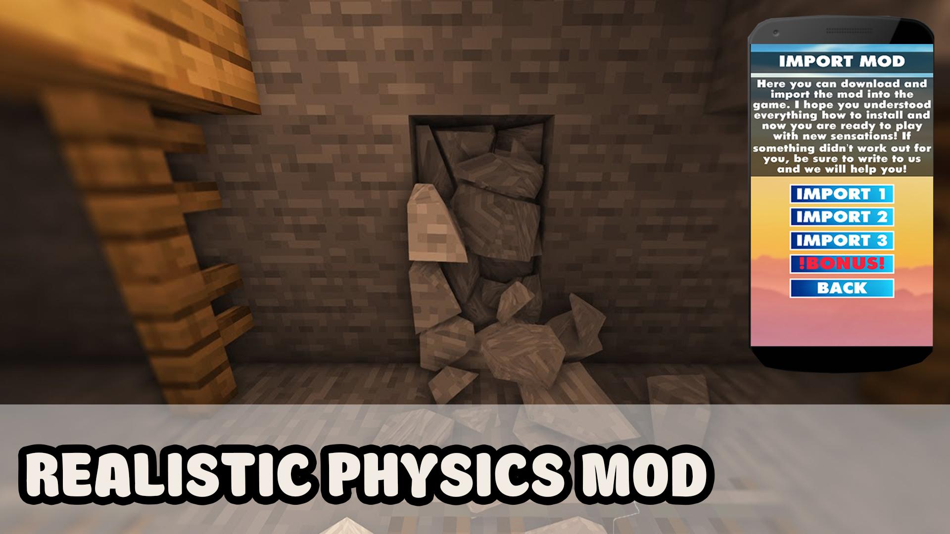 Скачать Realistic Physics Mod For MCPE на ПК | Официальный представитель  GameLoop