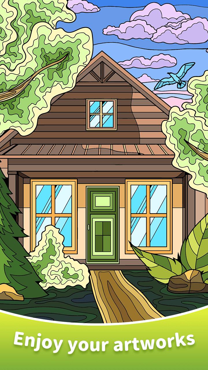 Baixe Color Art Paint by Number Game no PC Oficial GameLoop